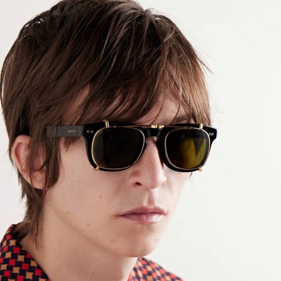 NEW GUCCI TRANSFORMER SUNGLASSES GUCCI GG0182S 008 NEW COLLECTION GUCCI EYEWEAR - Picture 1 of 6